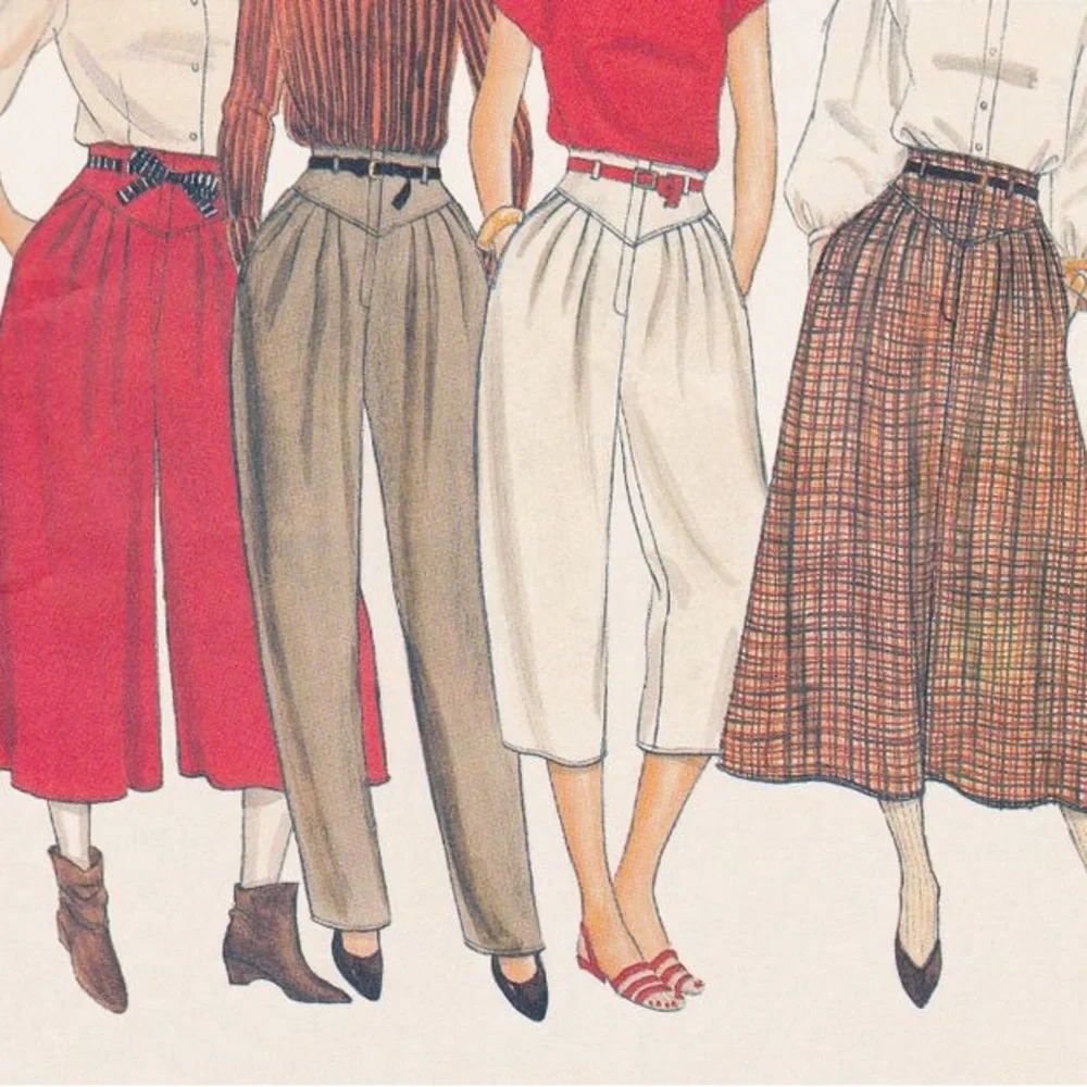 Classic of Boston Olive Green Wide-Leg Pants with Button Side Detail